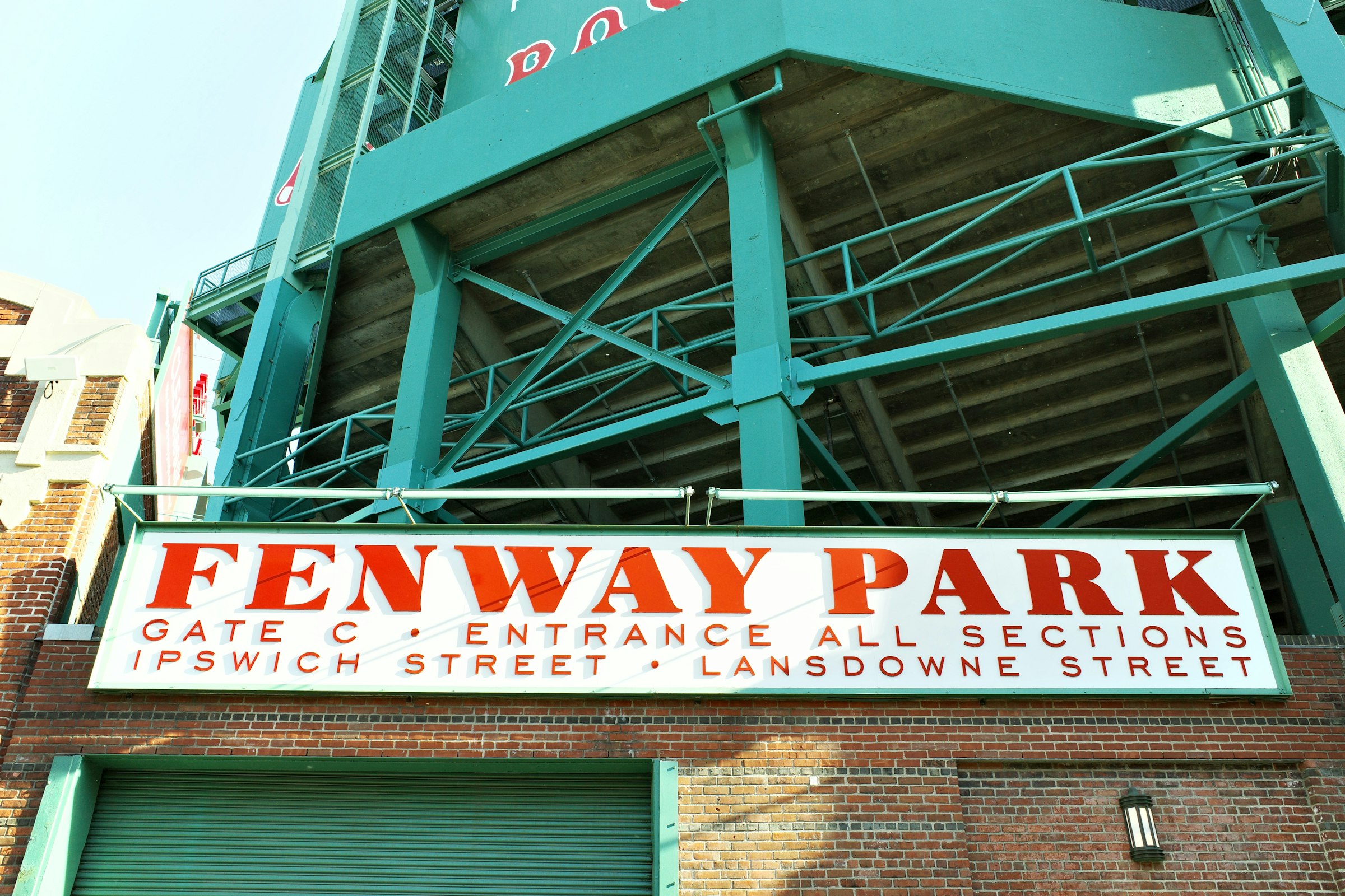 Fenway Park. The Red Sox play a morning game on Patriots' Day and it empties into Kenmore Square as the runners come through at about 39.5 km. Photograph: Steve DiMatteo, Unsplash.